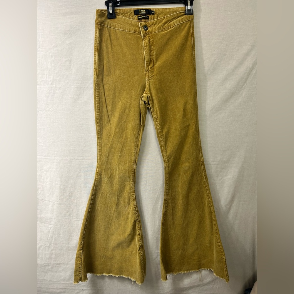 L&B (Lucky & Blessed) high-rise flare corduroy pants